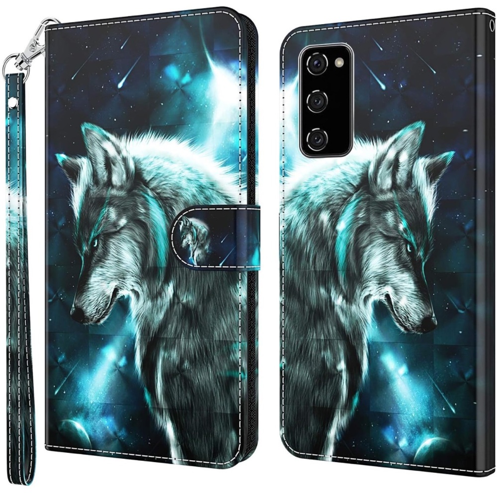 Case for Samsung Galaxy A24 4G Case,  Wallet Case-Wolf